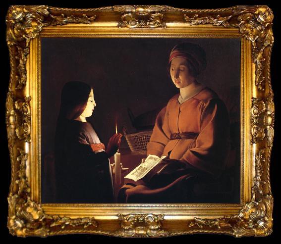 framed  unknow artist The Education of the virgin, ta009-2